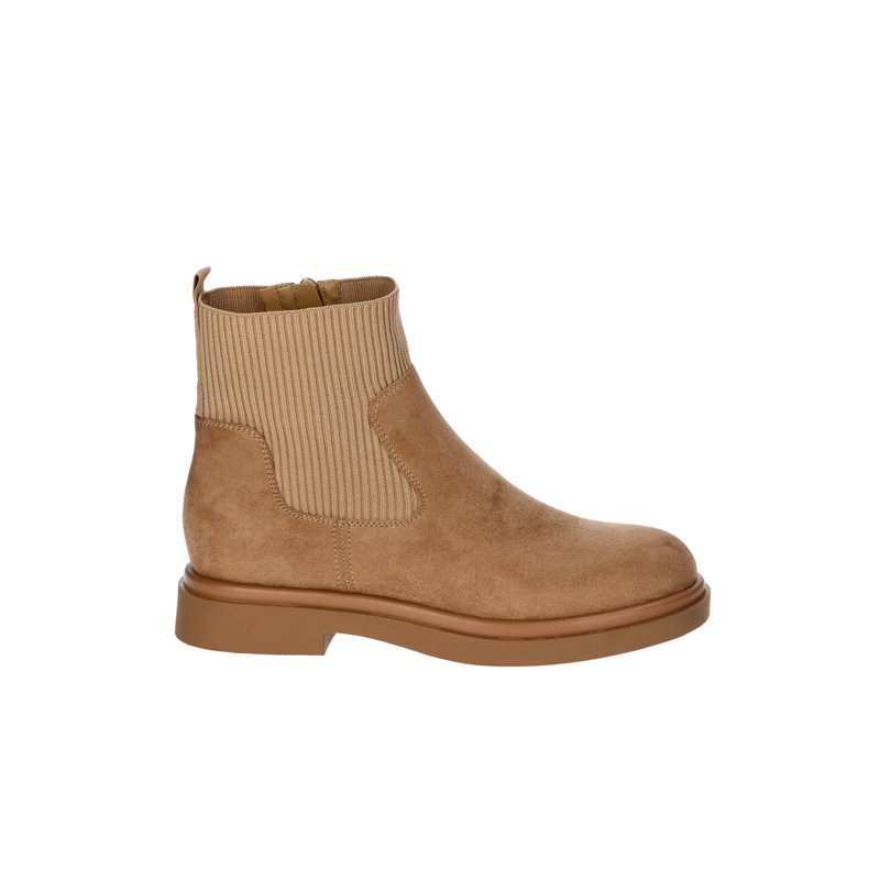 No Boundaries Faux Suede And Knit Chelsea Boots Women's