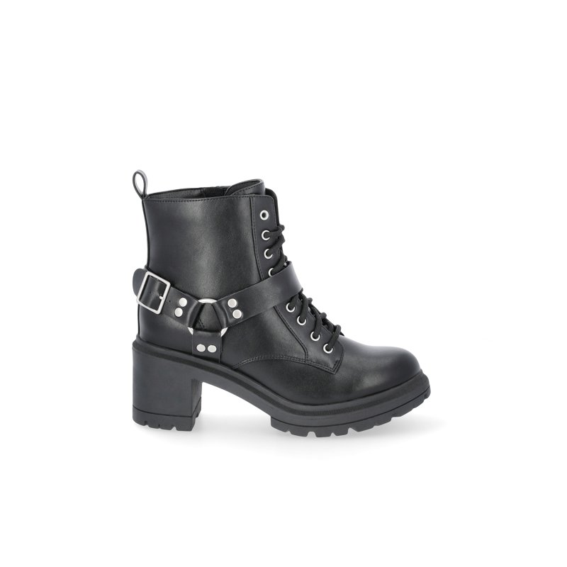No Boundaries Lace Up Ankle Moto Boots Wide Width Available Women's