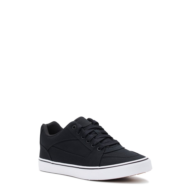 No Boundaries Men's Canvas Skate 2.0 Low Top Laced Sneakers