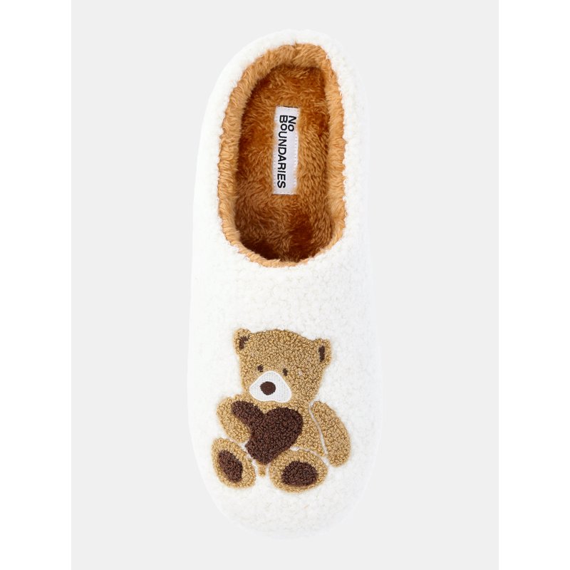 No Boundaries Women's Bear Icon Slippers