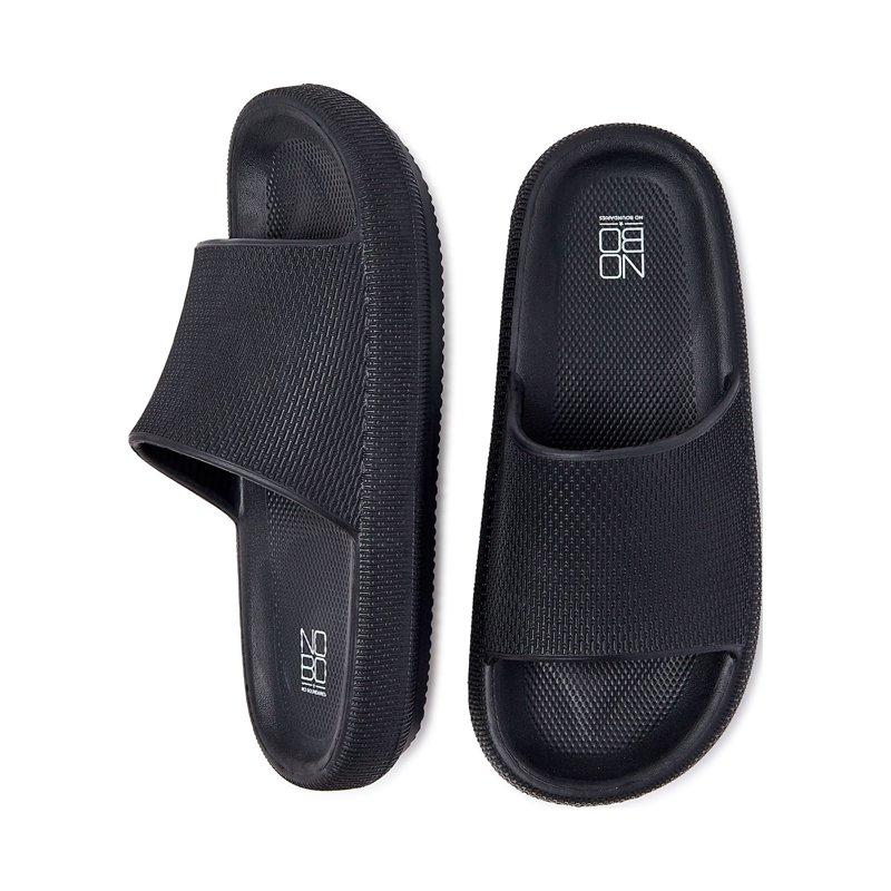 No Boundaries Women's Comfort Slide Sandals - Wide Width Available