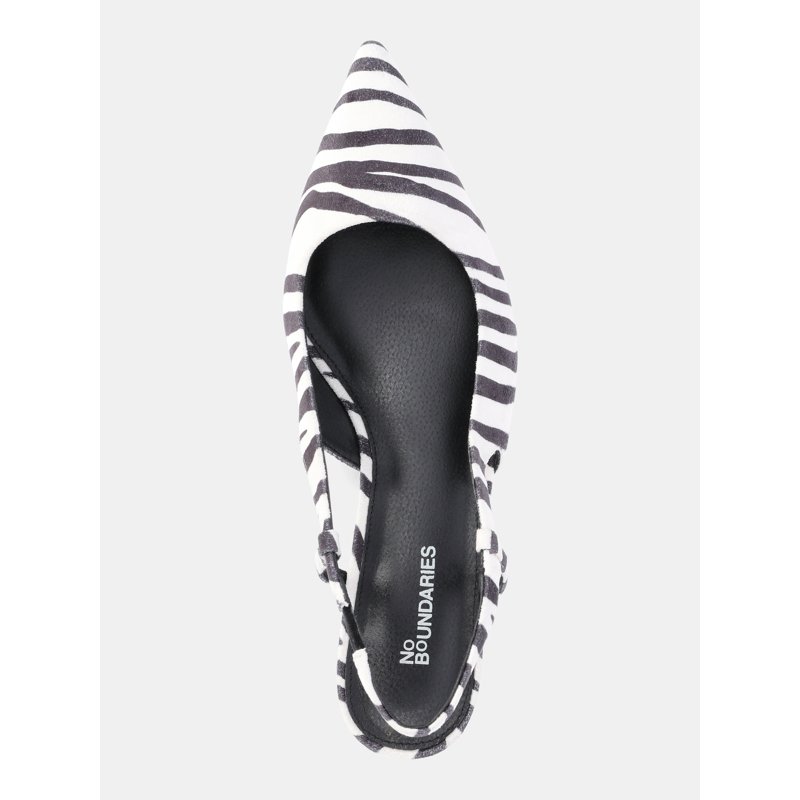 No Boundaries Women's Kitten Heel Slingback
