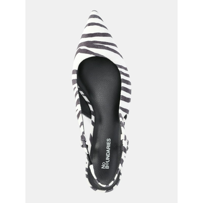 No Boundaries Women's Kitten Heel Slingback