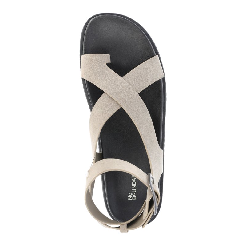 No Boundaries Women's X-Strap Toe Loop Sandals