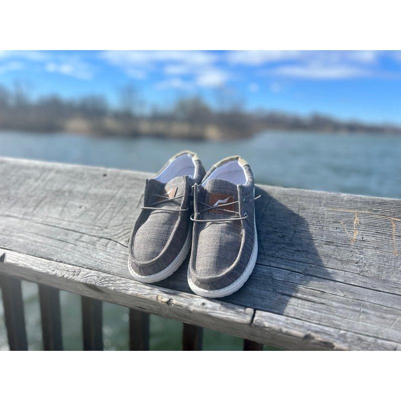 NORTY Mens Boat Shoe Canvas Casual Lightweight Slip-On Loafer Everyday Comfort