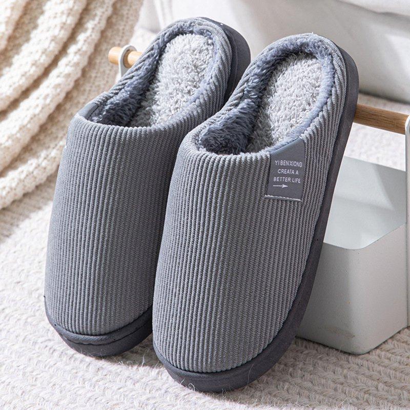 Nsendm Mens Slipper Socks With Grippers Flip Plush Slippers House Slip Soft Mens Shoes Uncle Bear Slippers For Men Grey 11