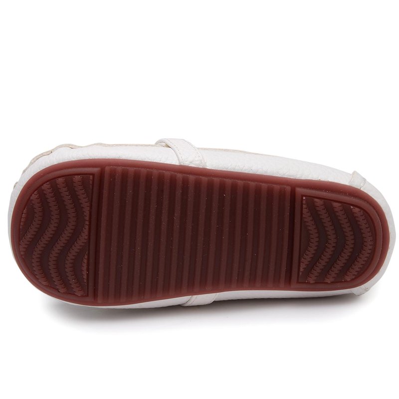 Odema Toddler Boys Soft Split Leather Slip-On Loafer Boat Dress Shoes