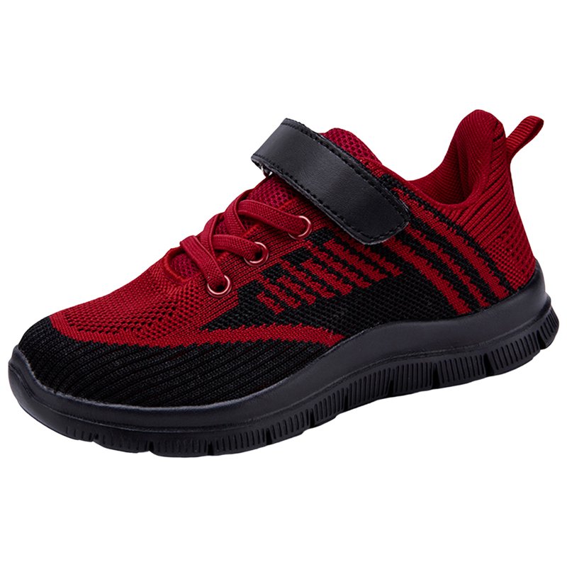 PEASKJP Children's Casual Shoes Boys Breathable Non-Slip Light Sneakers Unisex Luminous Sneakers for Girls Sport Running Shoes (Red 2)