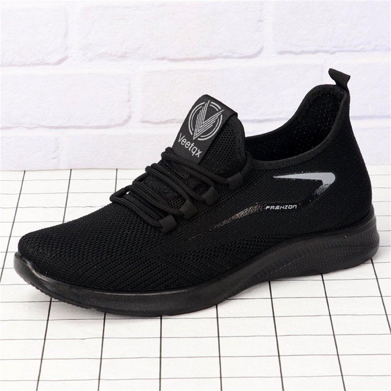 PEASKJP Hiking Shoes Men Sport Sneakers Lightweight Walking Shoes Workout Running Shoes Black 8