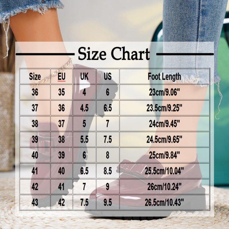 PiGOGI Women's Patent Leather Loafers - Shiny Tassel Spring Summer Shoes - Casual Comfortable Mid-Heel Dress Shoes For Women Red