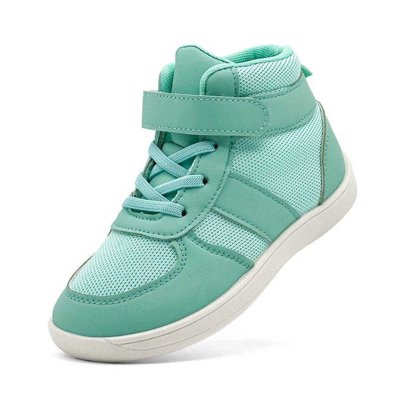 REDARER Kids High Top Sneakers - Lightweight Training Shoes for Boys & Girls Wrestling & Casual Sports Footwear Durable Design Color:Light Green Size:8.5