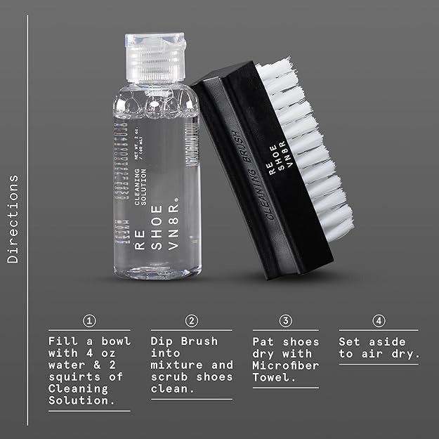Reshoevn8r Starter Shoe Cleaning Kit - Cleaning Kit For Sneakers Premium Cleaning Brush And Solution