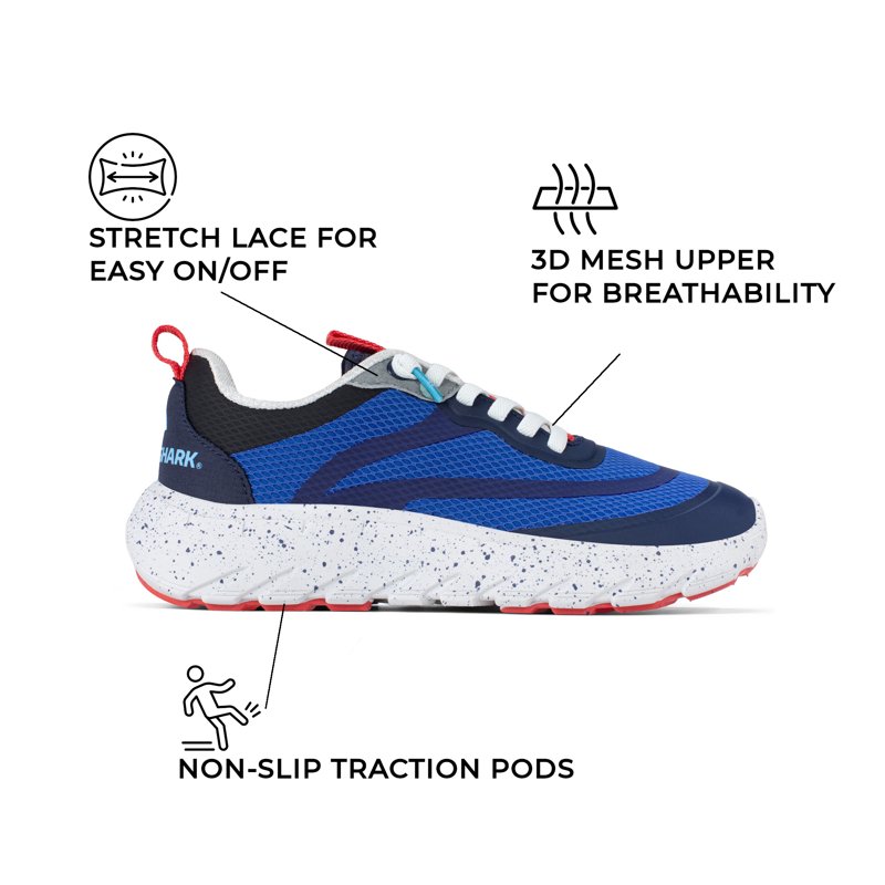 Rugged Shark Kids Trek Sneakers