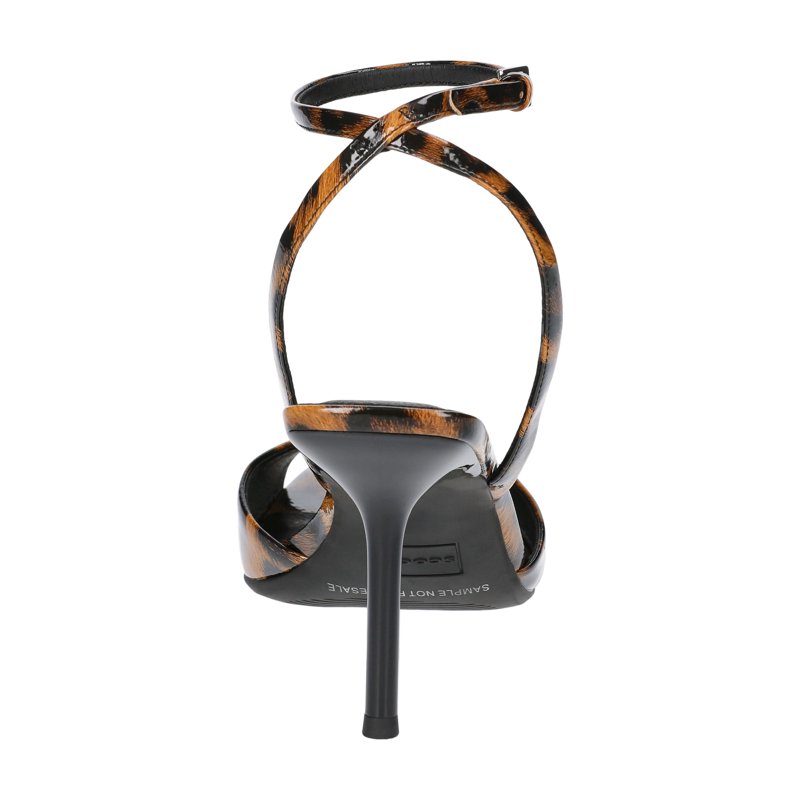 Scoop Women's Ankle Strap Peep Toe Stiletto Heeled Sandals