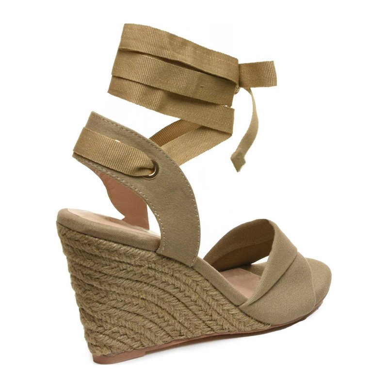 Scoop Women's Ankle Tie Wedge Sandals