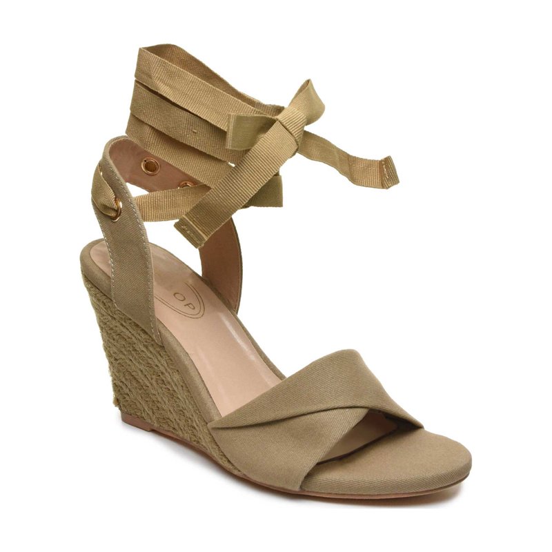 Scoop Women's Ankle Tie Wedge Sandals