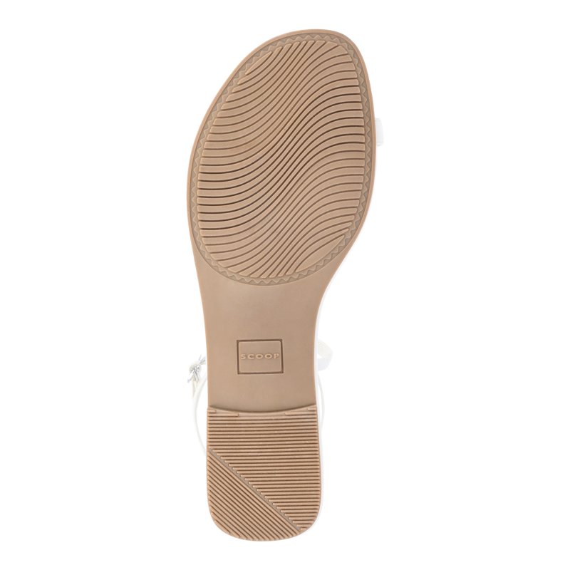 Scoop Women's Flat Strappy Sandals With Adjustable Strap