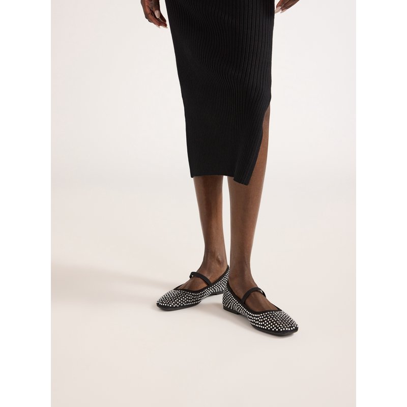 Scoop Women’s Rhinestone Mesh Ballet Flats