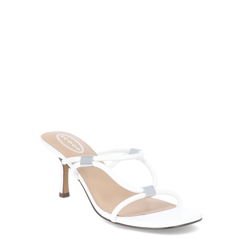 Scoop Women’s Stiletto Hardware Open Toed Heels Sizes 6-11