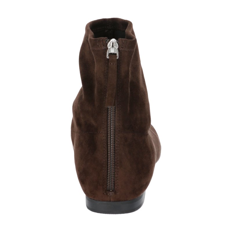 Scoop Women's Stretch Ankle Flat Heel Booties With Back Zip