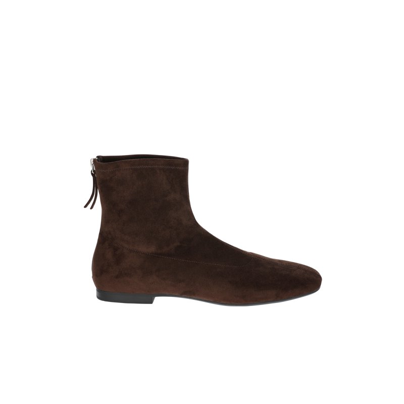 Scoop Women's Stretch Ankle Flat Heel Booties With Back Zip