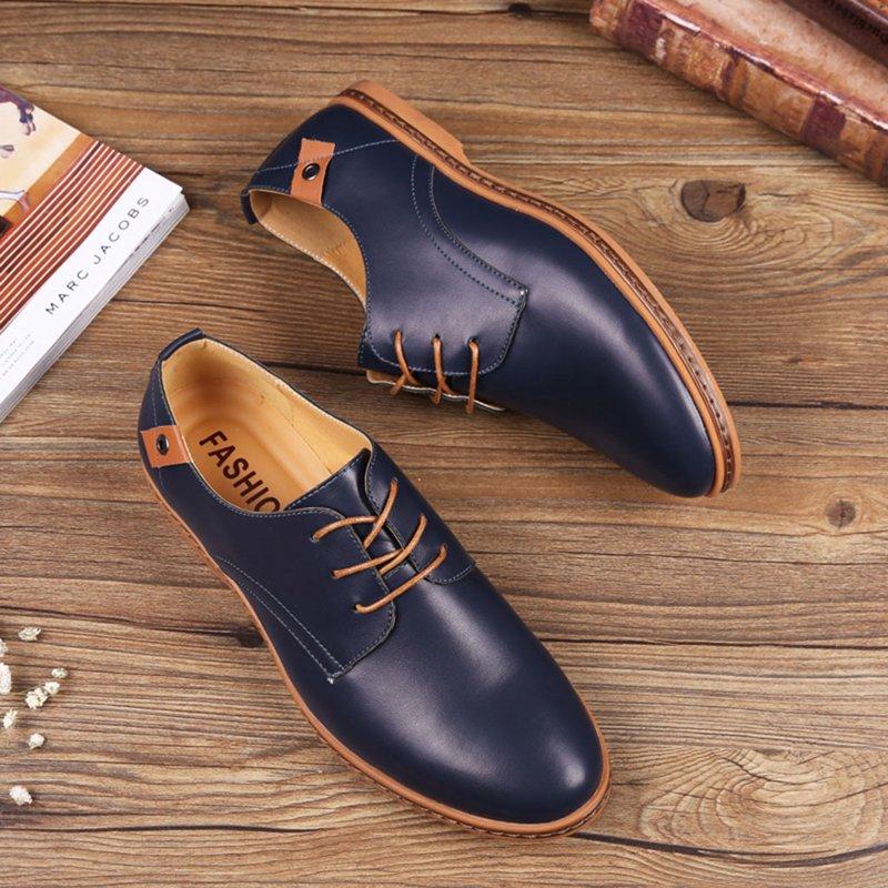 Seeotter Mens Dress Shoes Modern Classic Slip On Oxfords Formal Casual Business Wedding Work Lace-ups