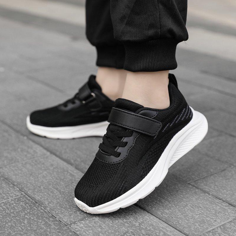 Shadoumai Boys Sneakers Children's Trainers Sports Shoes For Running Indoor Outdoor Lightweight Comfortable Durable Non- Breathable School Active Wear