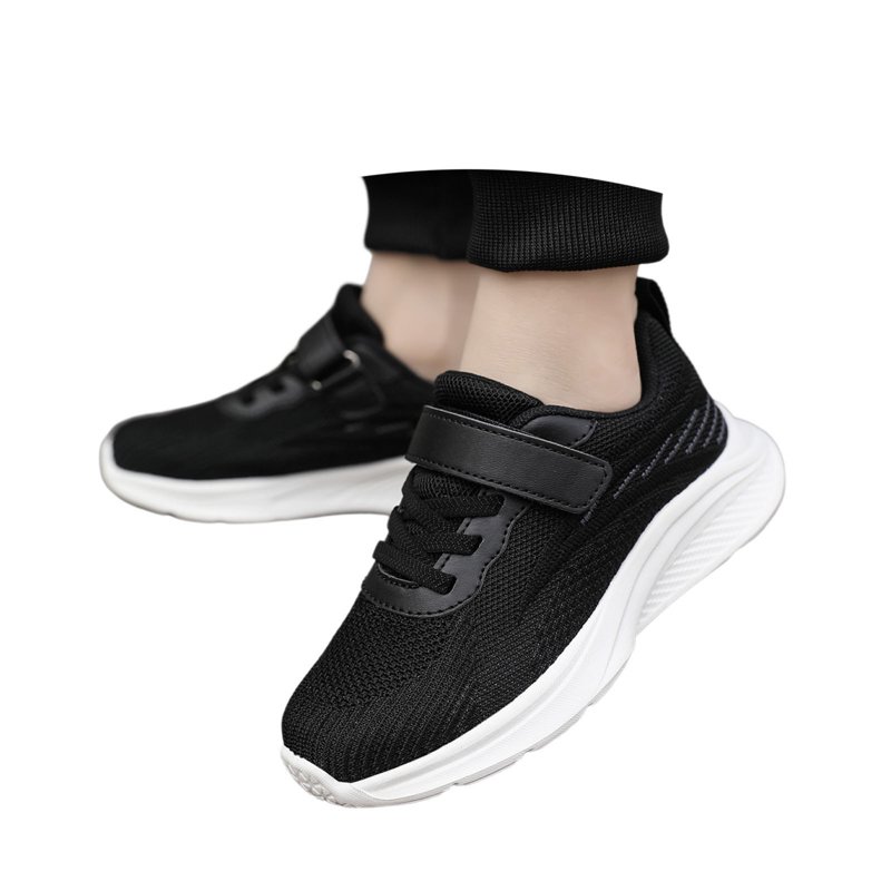 Shadoumai Boys Sneakers Children's Trainers Sports Shoes For Running Indoor Outdoor Lightweight Comfortable Durable Non- Breathable School Active Wear
