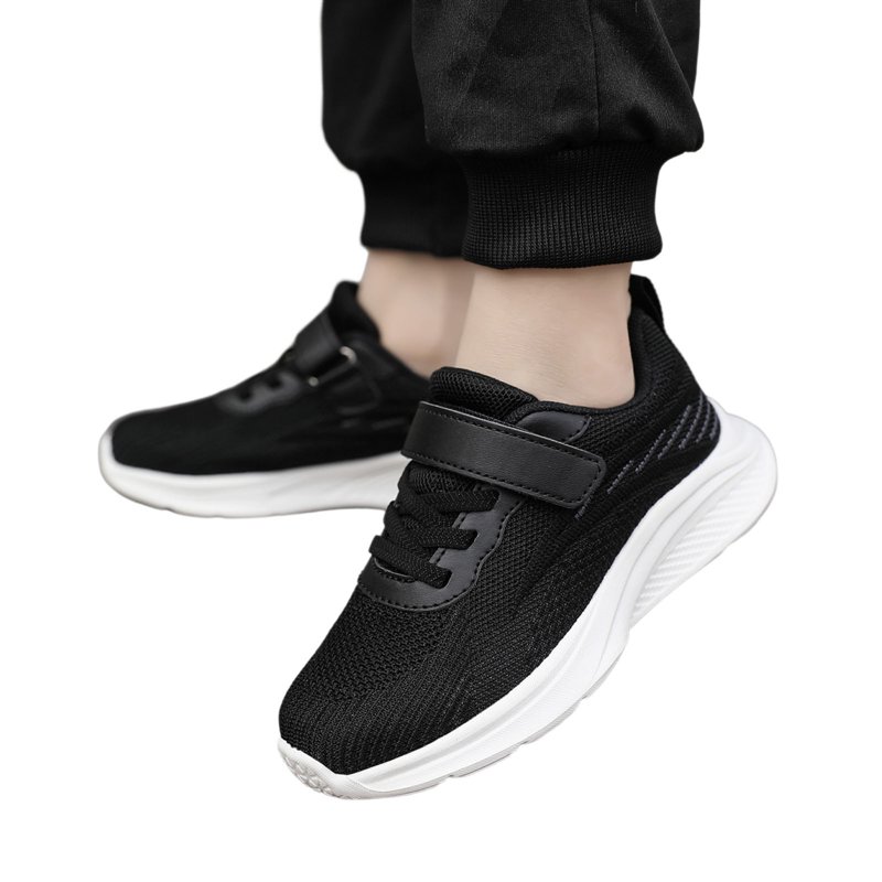 Shadoumai Boys Sneakers Children's Trainers Sports Shoes For Running Indoor Outdoor Lightweight Comfortable Durable Non- Breathable School Active Wear