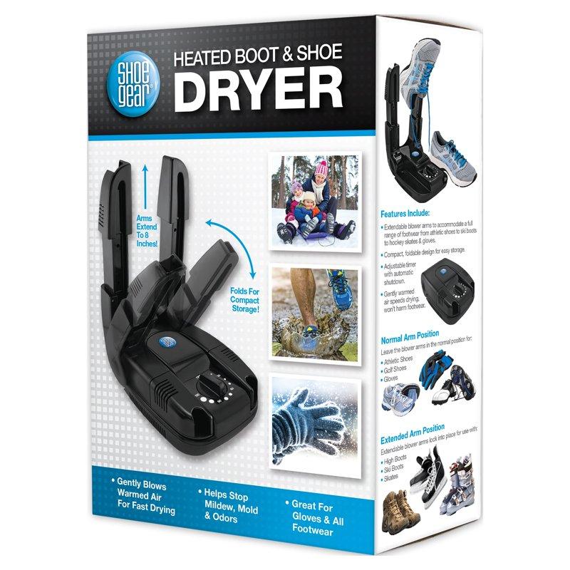 Shoe Gear Heated Boot & Shoe Dryer Black Plastic