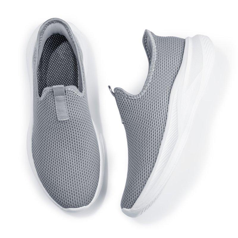 ShySun Mens Slip On Walking Shoes Non Slip Running Shoes Mesh Breathable Workout Shoes Lightweight Sneakers