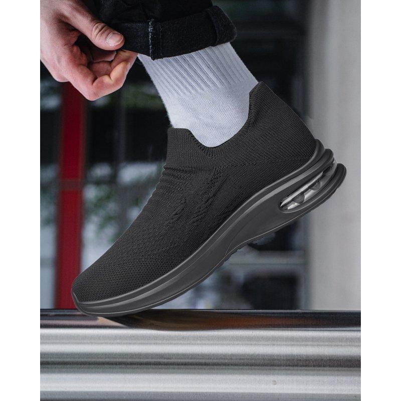 SILLENORTH Men's Mesh Athletic Sneakers Slip On Walking Shoes Breathable Comfort