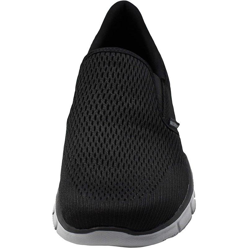 Skechers Men's Equalizer Double Play Slip-On Loafer Black/Charcoal 8.5 M US