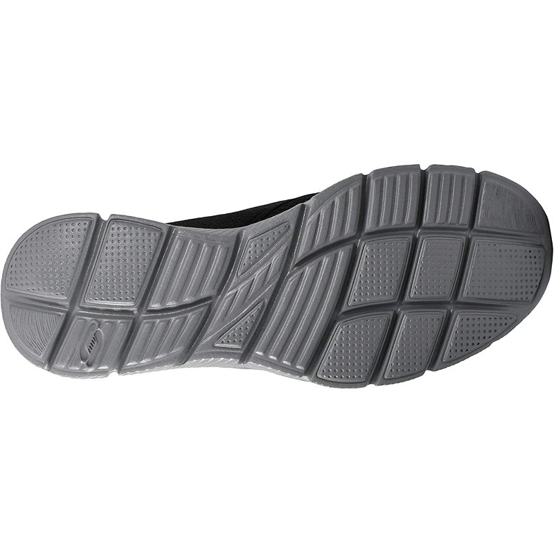 Skechers Men's Equalizer Double Play Slip-On Loafer Black/Charcoal 8.5 M US