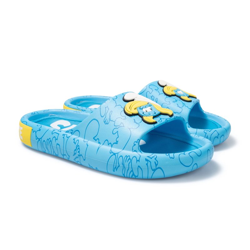 Smurfs Women's Smurfette Comfort Slide Sandal