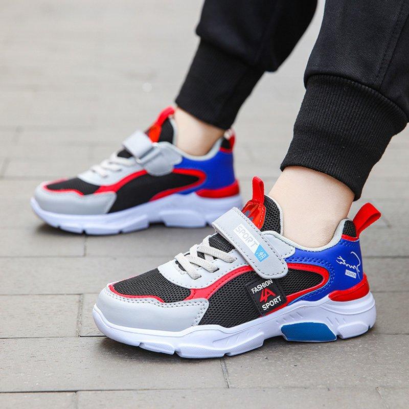 Sneakers For Girls Boys Cuban Single-Pull Lace Steel Toe Fitness Comfort Shoes Black Sneakers Size 6 Years-7 Years