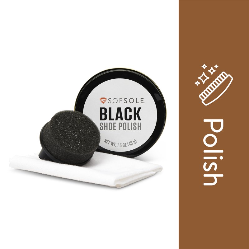 Sof Sole Black Shoe Polish Kit