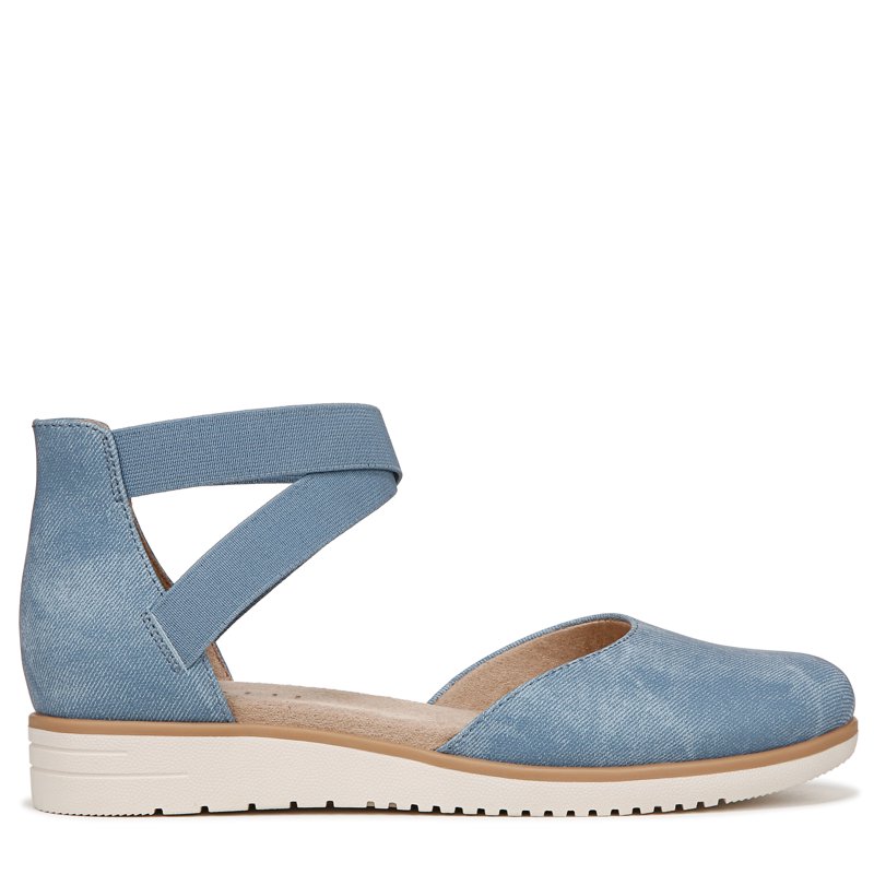 SOUL Naturalizer Womens Intro Ankle Strap Casual Flats - Medium & Wide Width