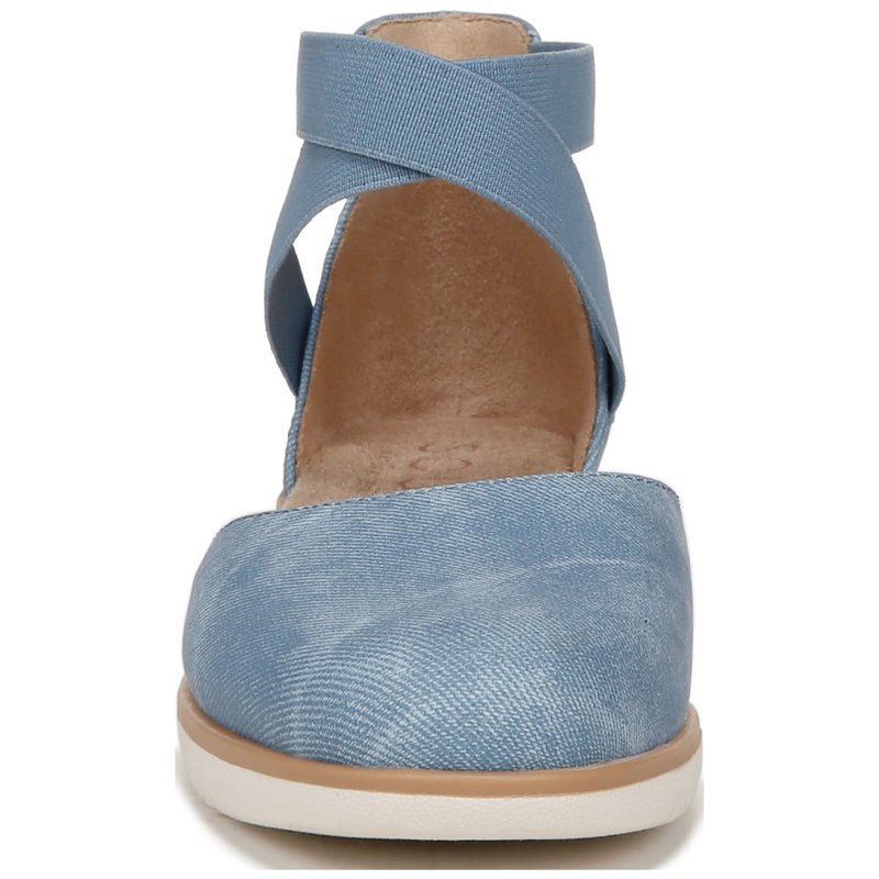 SOUL Naturalizer Womens Intro Ankle Strap Casual Flats - Medium & Wide Width