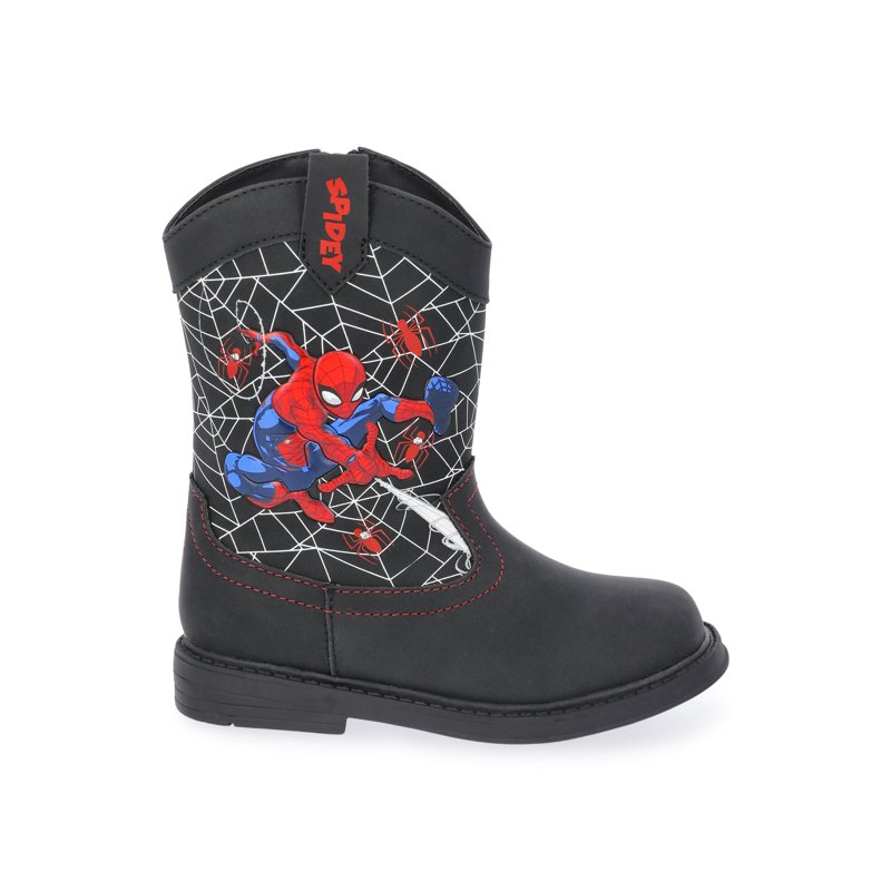 Spider Man Toddler Boys Light Up Western Cowboy Boots