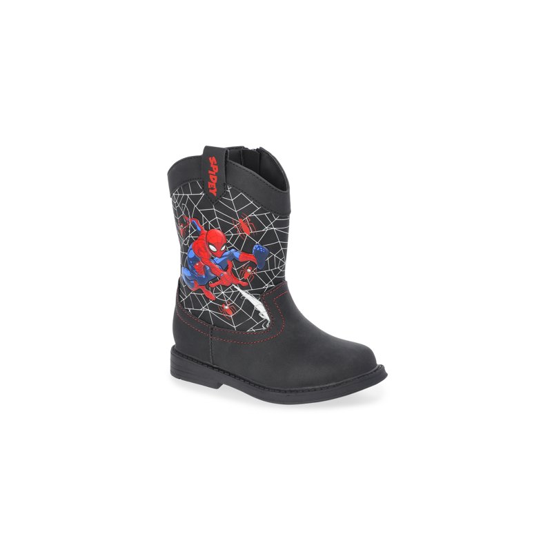 Spider Man Toddler Boys Light Up Western Cowboy Boots