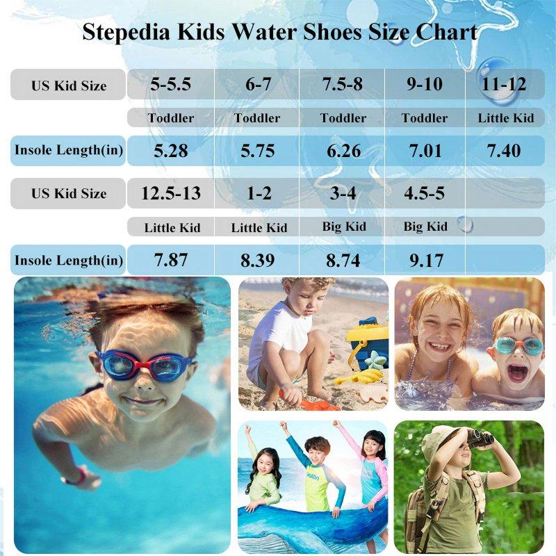 Stepedia Kids Toddler Quick Dry Water Shoes Boys Girls Aqua Socks For Swimming Beach Pool