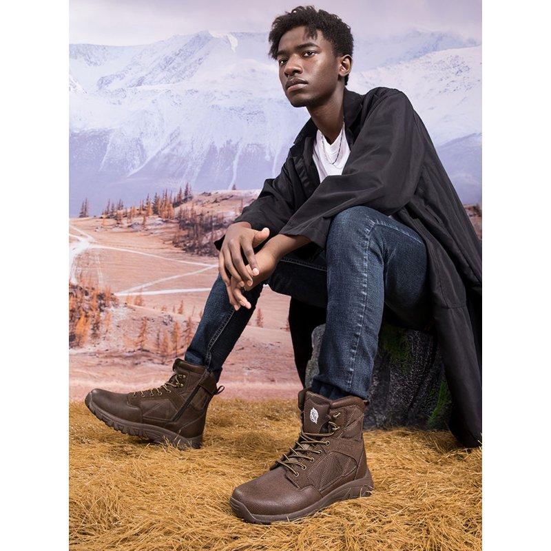 Stepedia Men's Waterproof Hiking Boots Outdoor Mid Trekking Backpacking Mountaineering Shoes