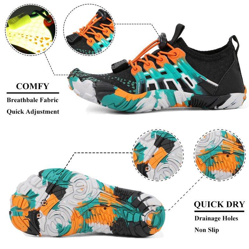 Stepedia Water Shoes Quick Dry Aqua Socks For Boys And Girls Swim Surf Kids Beach Shoe 2 Big Kid