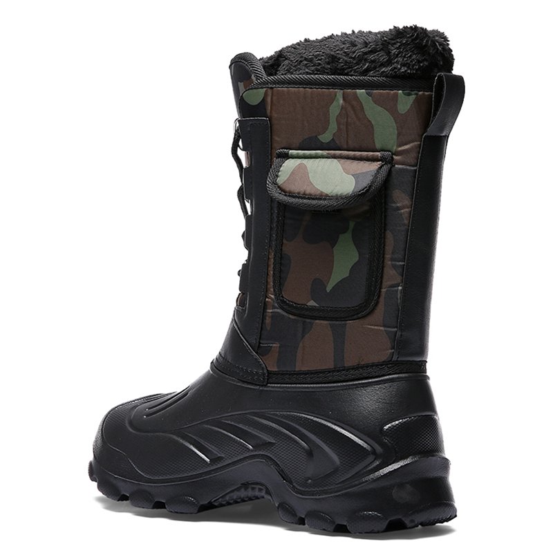 Tanleewa Snow Boots For Men Winetr Warm Waterproof Hiking Shoes 11 Adult Male