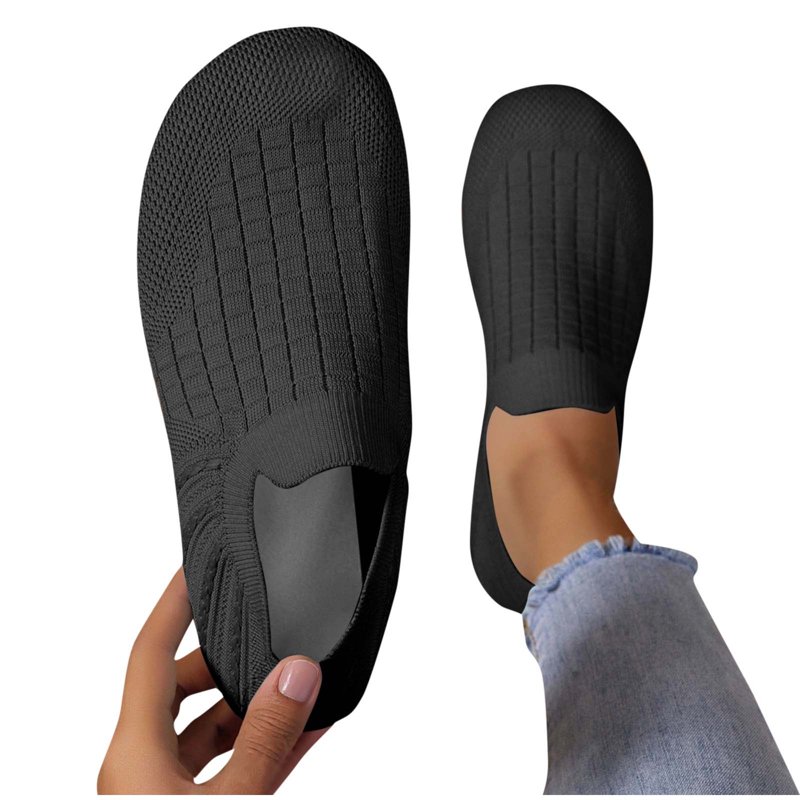 Tawop Womens Shoes Womens Dress Shoes Work Shoes Flats Casual Comfort Round Toe Black 5.5