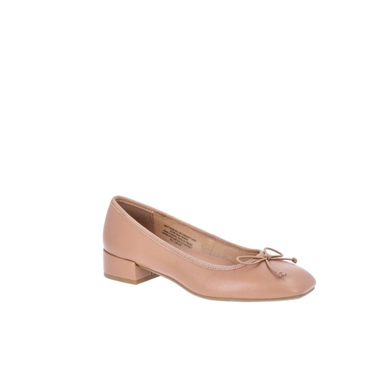 Time and Tru Women's Block Heel Ballet Shoes