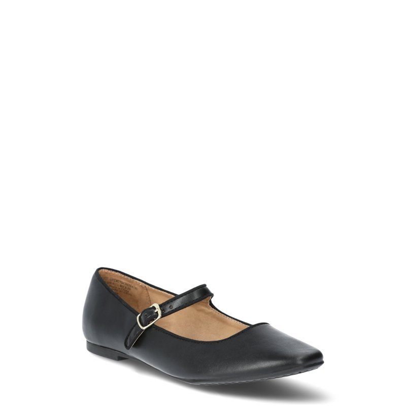 Time and Tru Women's Faux Leather Mary Jane Flats Sizes 6-11 Time and Tru Women's Faux Leather Mary Jane Flats Sizes 6-11