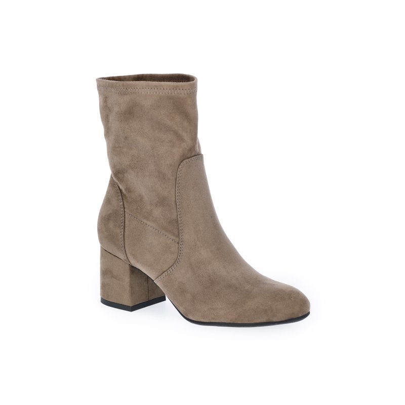 Time and Tru Women's Faux Suede Block Heel Boots
