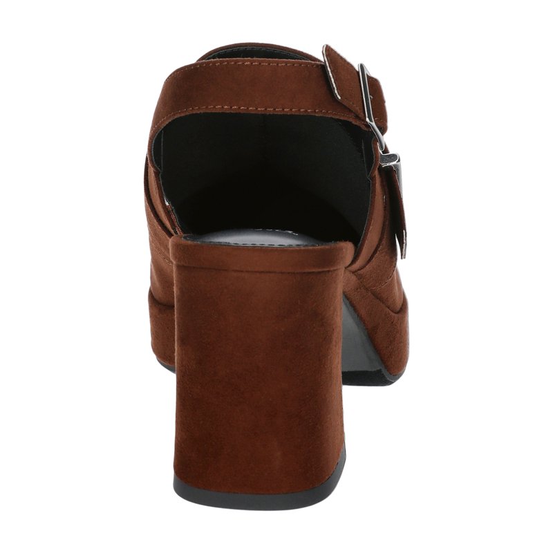 Time And Tru Women's Faux Suede Sling Back Clogs